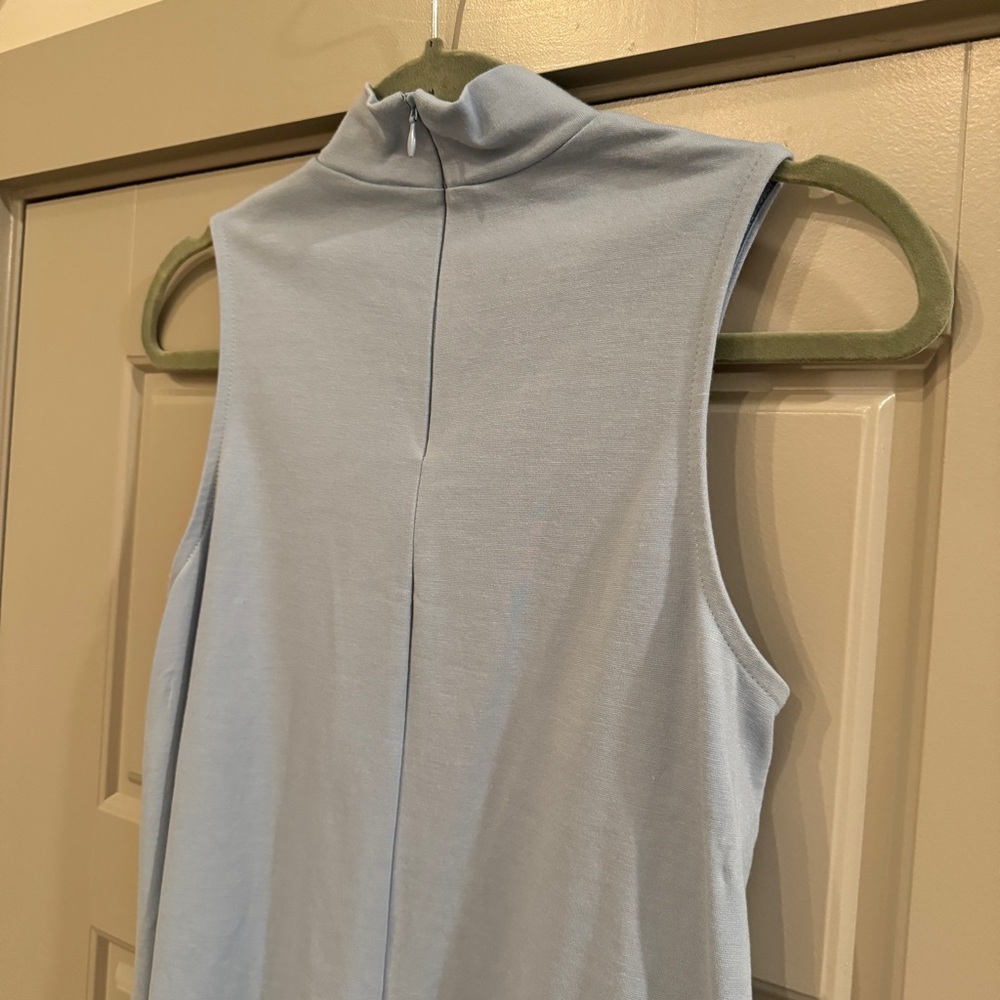 BOBEAU NORDSTROM | Powder Blue Mock Neck Sleeveless Tank Top Size XS - Picture 4 of 10